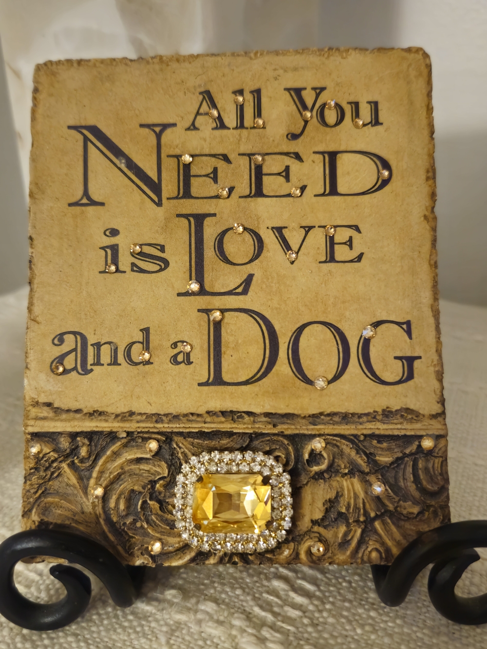 All You Need Is Love and a Dog Decorative Plaque - Home Accent